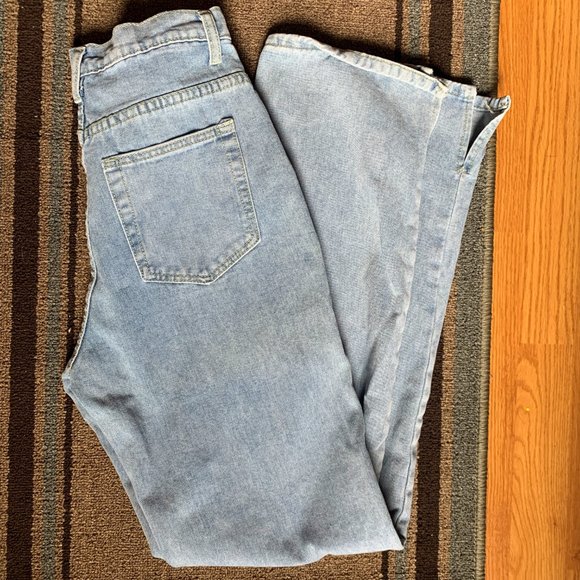 WOMENS - sz Med 4-6 TOPPIES Mom Jeans, high waist, split ankle, overlength - Picture 1 of 9